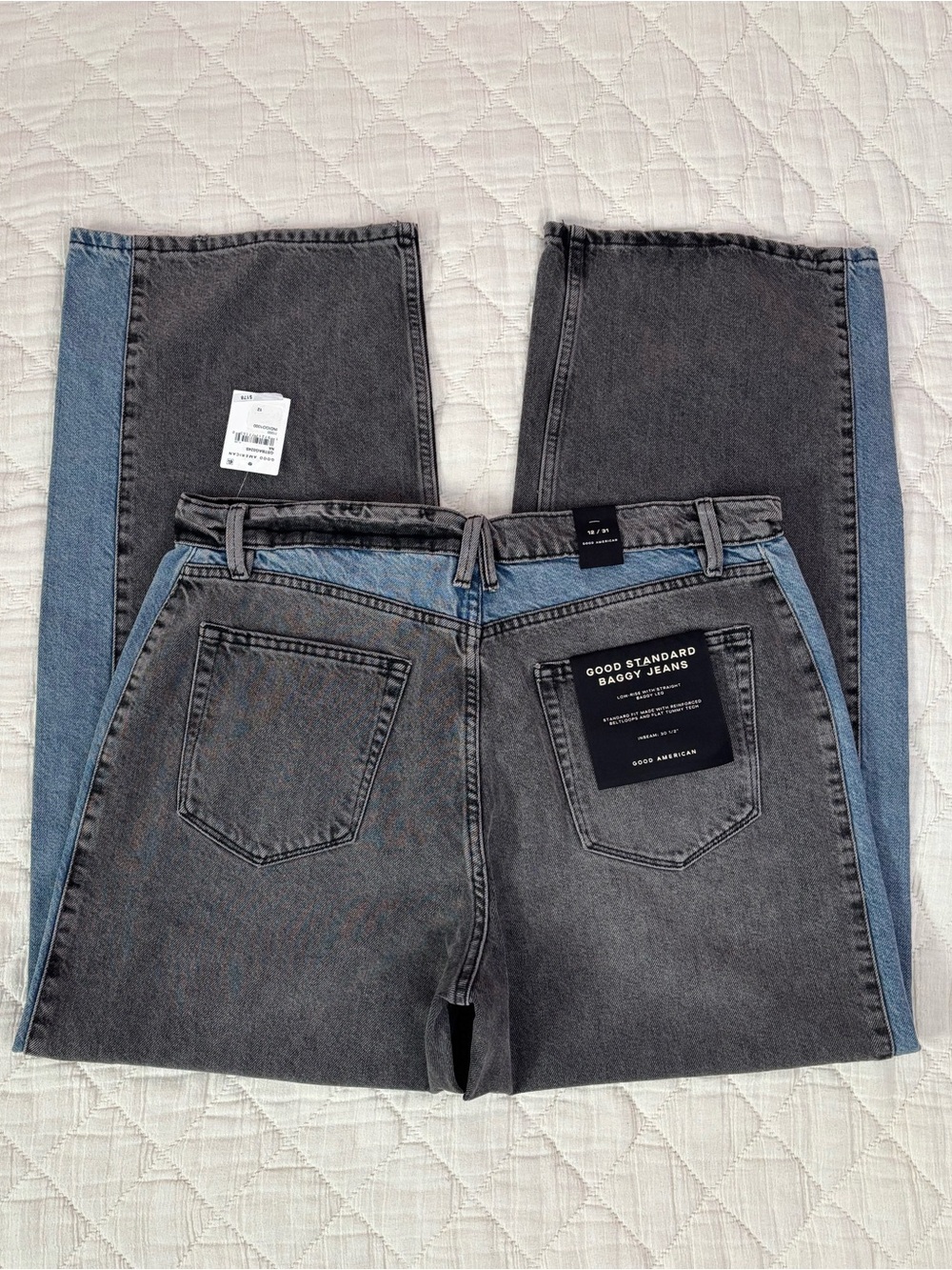 Good American Good Standard Baggy Low Rise Jeans Sz 12/31 NWT - - Picture 5 of 15